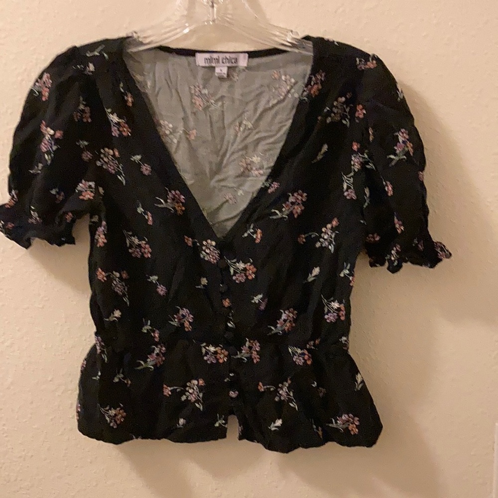 Mimi Chica Multicolor Crop Top